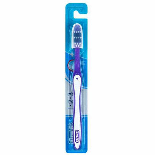 Escova Dental Oral-B 1.2.3 Limpeza Brilhante Macia com 1 Unidade