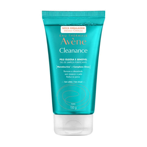 Gel de Limpeza Facial Avène Cleanance Pele Oleosa e Sensível 150g