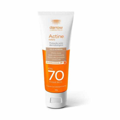 Protetor Solar Facial FPS 70 Actine Pele Morena 40g