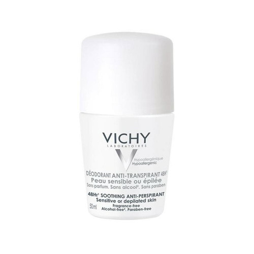 Desodorante 48h Roll-on para Peles Muito Sensíveis e Depiladas Vichy 50ml