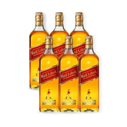 Combo Whisky Johnnie Walker Red Label 750ml 6 Unidades