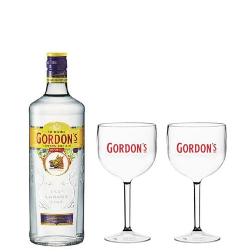 Combo Gordon'S 750ml + 2 Taças Gordon'S