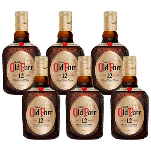 Combo Whisky Old Parr com 6 Unidades com 1L