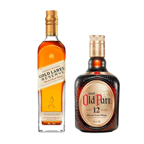 Frutados Whisky Old Parr 750ml + Jw Gold Label 750ml