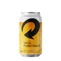 Cerveja Skol Puro Malte 350ml