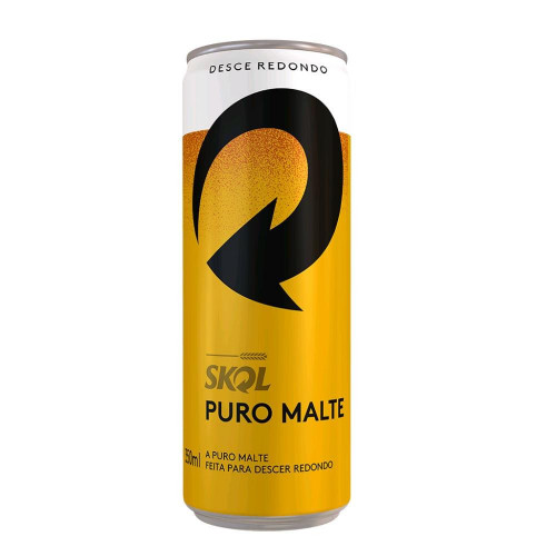 Cerveja Skol Puro Malte Lata Sleek 350ml