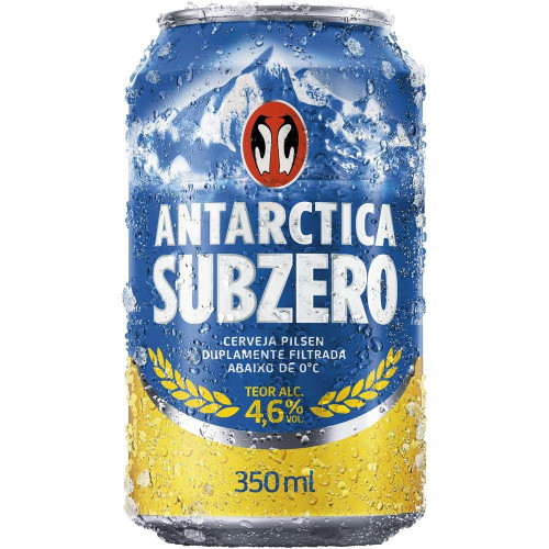 Cerveja Antarctica Sub Zero Pilsen Lata 350ml