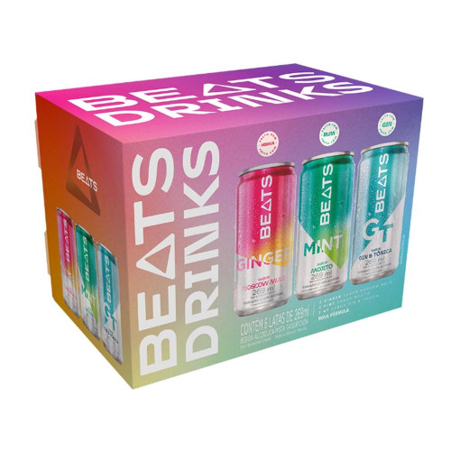 Bebida Mista Beats Drinks Lata com 6 Unidades com 269ml