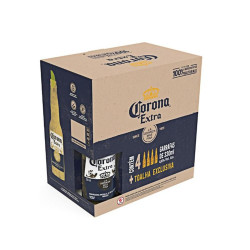 Kit Cerveja Corona com 1 Toalha com 4 Unidades com 330ml